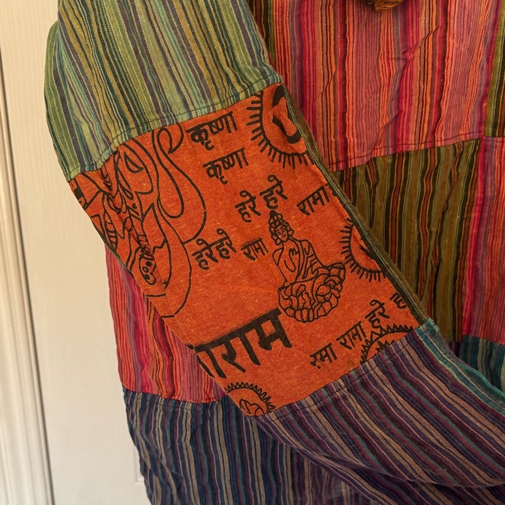 Multicolor Patchwork Hoodie - image 5